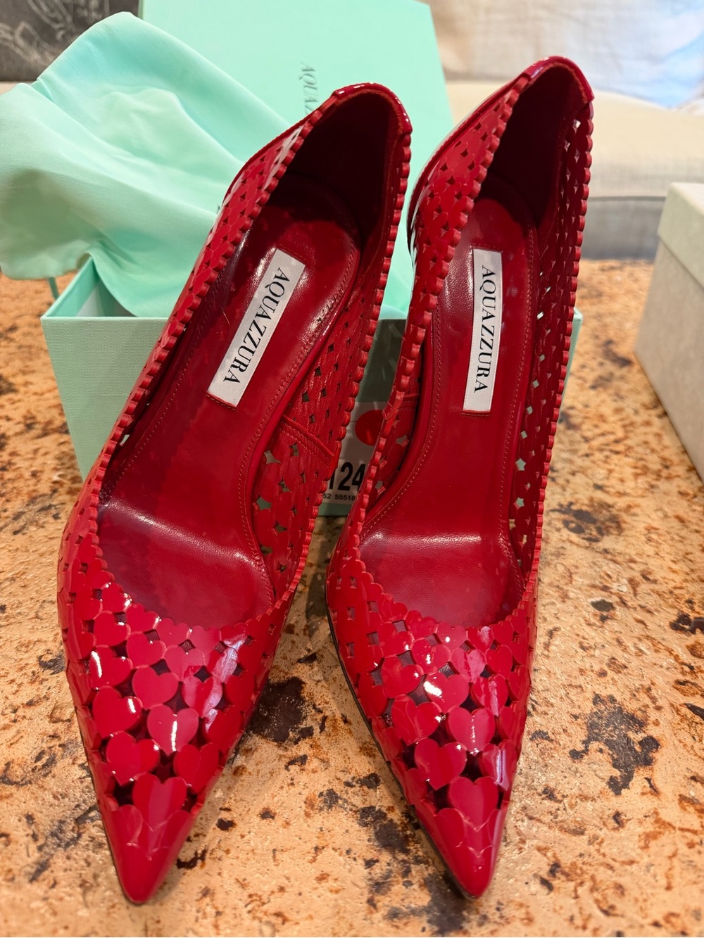 Aquazzura Amour Pump “Lipstick” Size : 8.5 Excellent condition